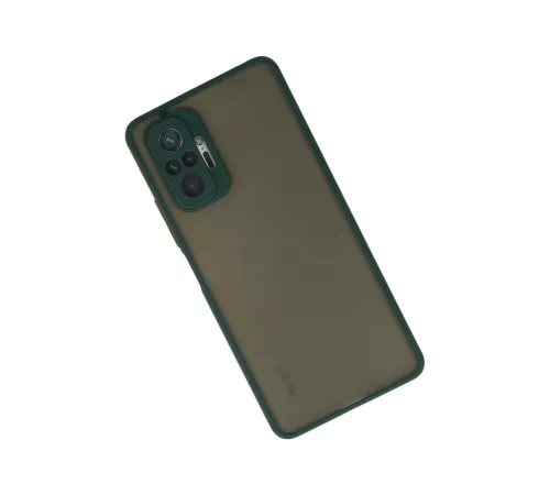Xiaomi Redmi Note 10 Pro Kılıf Montreal Silikon Kapak - Yeşil