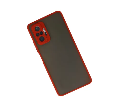 Xiaomi Redmi Note 10 Pro Kılıf Montreal Silikon Kapak - Kırmızı