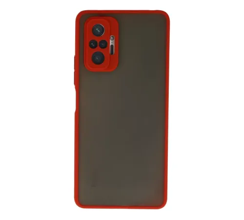 Xiaomi Redmi Note 10 Pro Kılıf Montreal Silikon Kapak - Kırmızı