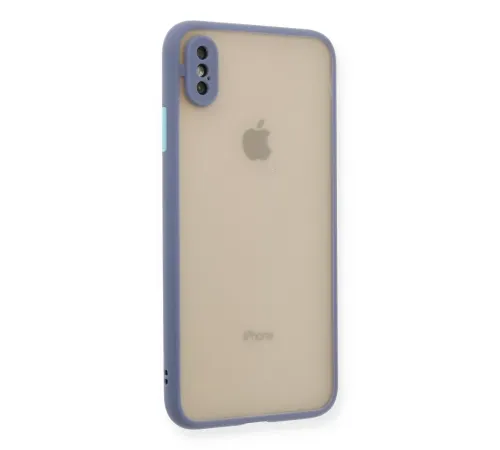 Apple iPhone XS Max Kılıf Montreal Silikon Kapak - Gri