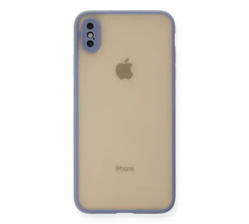 Apple iPhone XS Max Kılıf Montreal Silikon Kapak - Gri