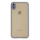 Apple iPhone XS Max Kılıf Montreal Silikon Kapak - Gri