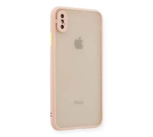 Apple iPhone XS Max Kılıf Montreal Silikon Kapak - Pembe