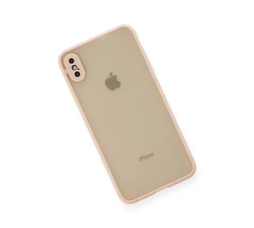 Apple iPhone XS Max Kılıf Montreal Silikon Kapak - Pembe