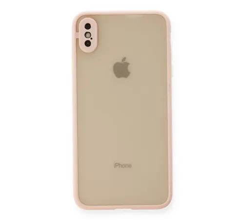 Apple iPhone XS Max Kılıf Montreal Silikon Kapak - Pembe