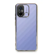 Xiaomi Redmi 12C Kılıf Lensli Silikon - Gold