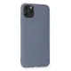 Apple iPhone 11 Pro Max Kılıf Nano içi Kadife Silikon - Gri