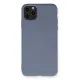 Apple iPhone 11 Pro Max Kılıf Nano içi Kadife Silikon - Gri