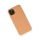 Apple iPhone 11 Pro Max Kılıf Nano içi Kadife Silikon - Mat Turuncu