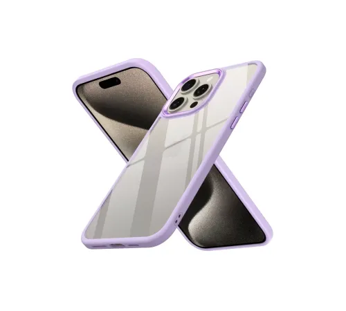 Apple iPhone 15 Pro Max Kılıf Power Silikon - Lila
