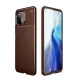 Xiaomi Mİ 11 Lite Kılıf Auto Focus Karbon Kapak - Kahverengi