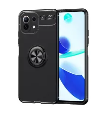 Xiaomi Mİ 11 Lite Kılıf Range Yüzüklü Silikon - Siyah