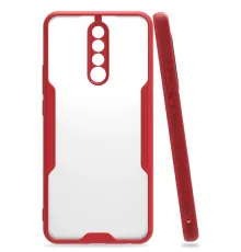 Xiaomi Redmi 9 Kılıf Platin Silikon - Kırmızı