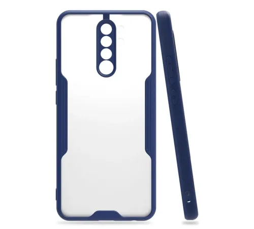 Xiaomi Redmi 9 Kılıf Platin Silikon - Lacivert