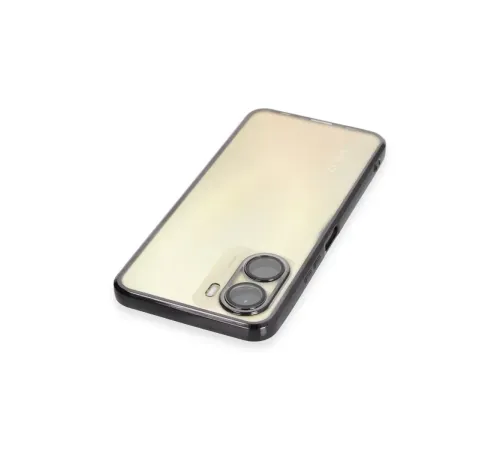Vivo Y16 Kılıf Lensli Silikon - Siyah