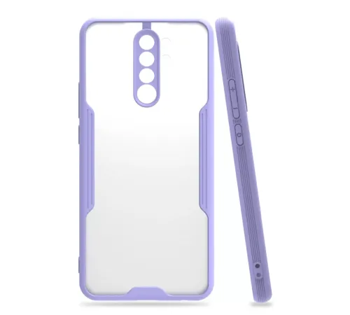 Xiaomi Redmi 9 Kılıf Platin Silikon - Lila