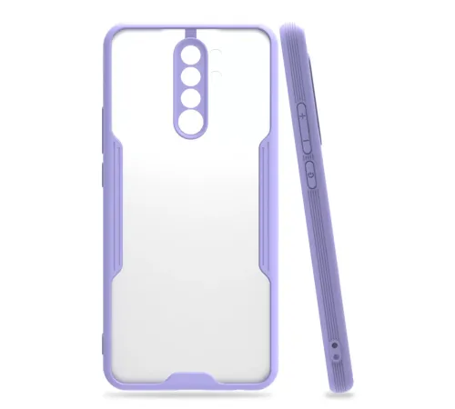 Xiaomi Redmi 9 Kılıf Platin Silikon - Lila