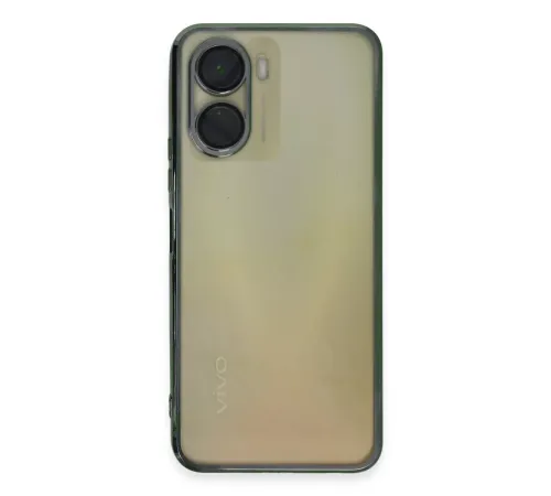 Vivo Y16 Kılıf Lensli Silikon - Yeşil