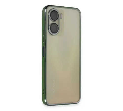 Vivo Y16 Kılıf Lensli Silikon - Yeşil