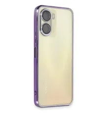 Vivo Y16 Kılıf Lensli Silikon - Mor