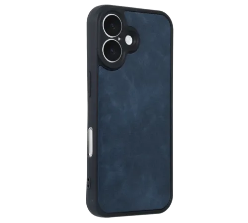 Apple iPhone 16 Kılıf Aras Deri Kapak - Lacivert