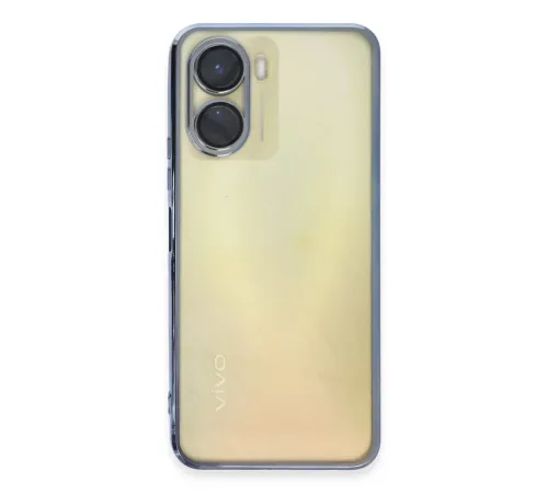 Vivo Y16 Kılıf Lensli Silikon - Açık Mavi