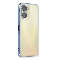 Vivo Y16 Kılıf Lensli Silikon - Açık Mavi