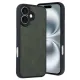 Apple iPhone 16 Kılıf Aras Deri Kapak - Koyu Yeşil