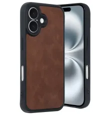 Apple iPhone 16 Kılıf Aras Deri Kapak - Taba