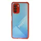 Xiaomi Poco F3 Kılıf Miami Şeffaf Silikon - Kırmızı