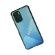 Xiaomi Poco F3 Kılıf Miami Şeffaf Silikon - Koyu Yeşil