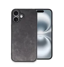 Apple iPhone 16 Plus Kılıf Aras Deri Kapak - Siyah
