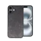 Apple iPhone 16 Plus Kılıf Aras Deri Kapak - Siyah