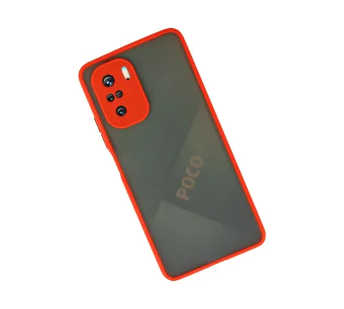 Xiaomi Poco F3 Kılıf Montreal Silikon Kapak - Kırmızı