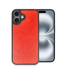 Apple iPhone 16 Plus Kılıf Aras Deri Kapak - Kırmızı