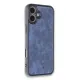 Apple iPhone 16 Plus Kılıf Aras Deri Kapak - Lacivert