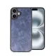 Apple iPhone 16 Plus Kılıf Aras Deri Kapak - Lacivert