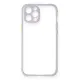 Apple iPhone 12 Pro Max Kılıf Miami Şeffaf Silikon - Lila