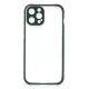 Apple iPhone 12 Pro Max Kılıf Miami Şeffaf Silikon - Koyu Yeşil