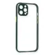 Apple iPhone 12 Pro Max Kılıf Miami Şeffaf Silikon - Koyu Yeşil