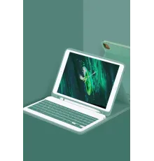 Apple iPad Pro 11 (2022) Kılıf KC01 Smart Klavyeli Tablet Kılıfı - Koyu Yeşil