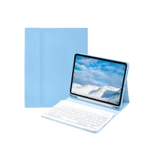 Apple iPad Pro 11 (2022) Kılıf KC01 Smart Klavyeli Tablet Kılıfı - Açık Mavi