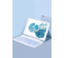 Apple iPad Pro 11 (2022) Kılıf KC01 Smart Klavyeli Tablet Kılıfı - Mavi