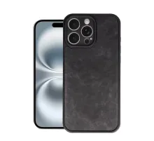 Apple iPhone 16 Pro Kılıf Aras Deri Kapak - Siyah