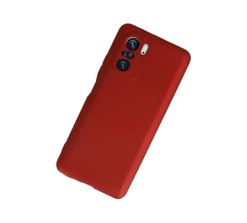 Xiaomi Poco F3 Kılıf First Silikon - Kırmızı