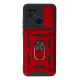 Xiaomi Redmi 10C Kılıf Pars Lens Yüzüklü Silikon - Kırmızı