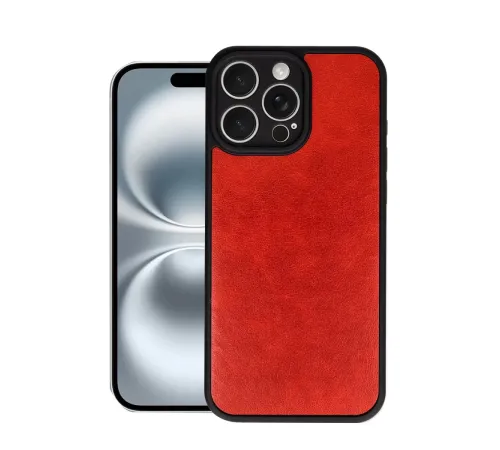 Apple iPhone 16 Pro Kılıf Aras Deri Kapak - Kırmızı