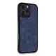 Apple iPhone 16 Pro Kılıf Aras Deri Kapak - Lacivert