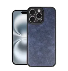 Apple iPhone 16 Pro Kılıf Aras Deri Kapak - Lacivert