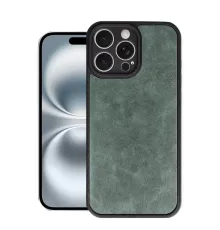 Apple iPhone 16 Pro Kılıf Aras Deri Kapak - Koyu Yeşil